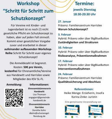Basisschulung Flyer - Flyer Schutzkonzept