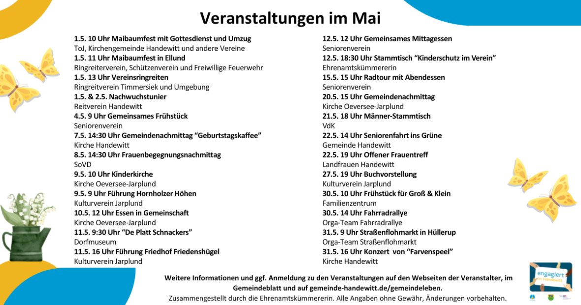 Facebook Terminübersicht quer - Mai 26 quer