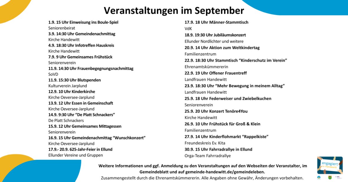 Facebook Terminübersicht quer - Sep 26 quer Facebook Terminübersicht quer - Sep 26 quer